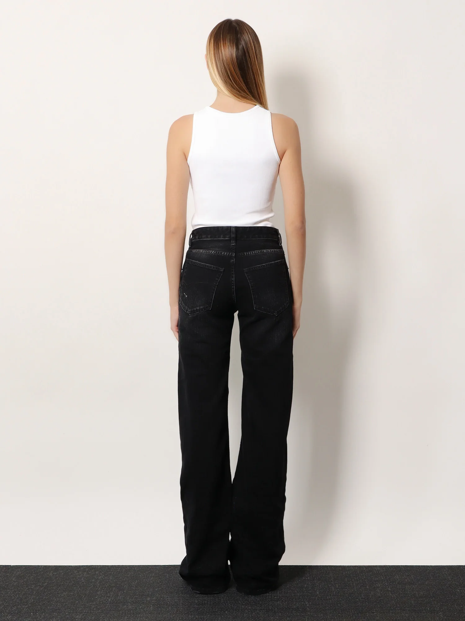 Ribbed viscose blend tank top - Image 3