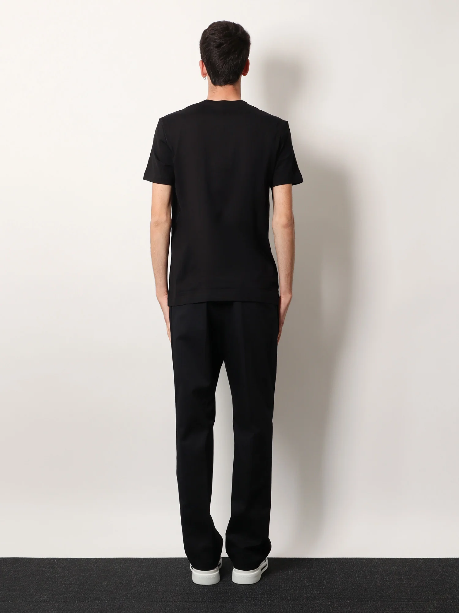 Cotton T-shirt with logo patch - Image 3