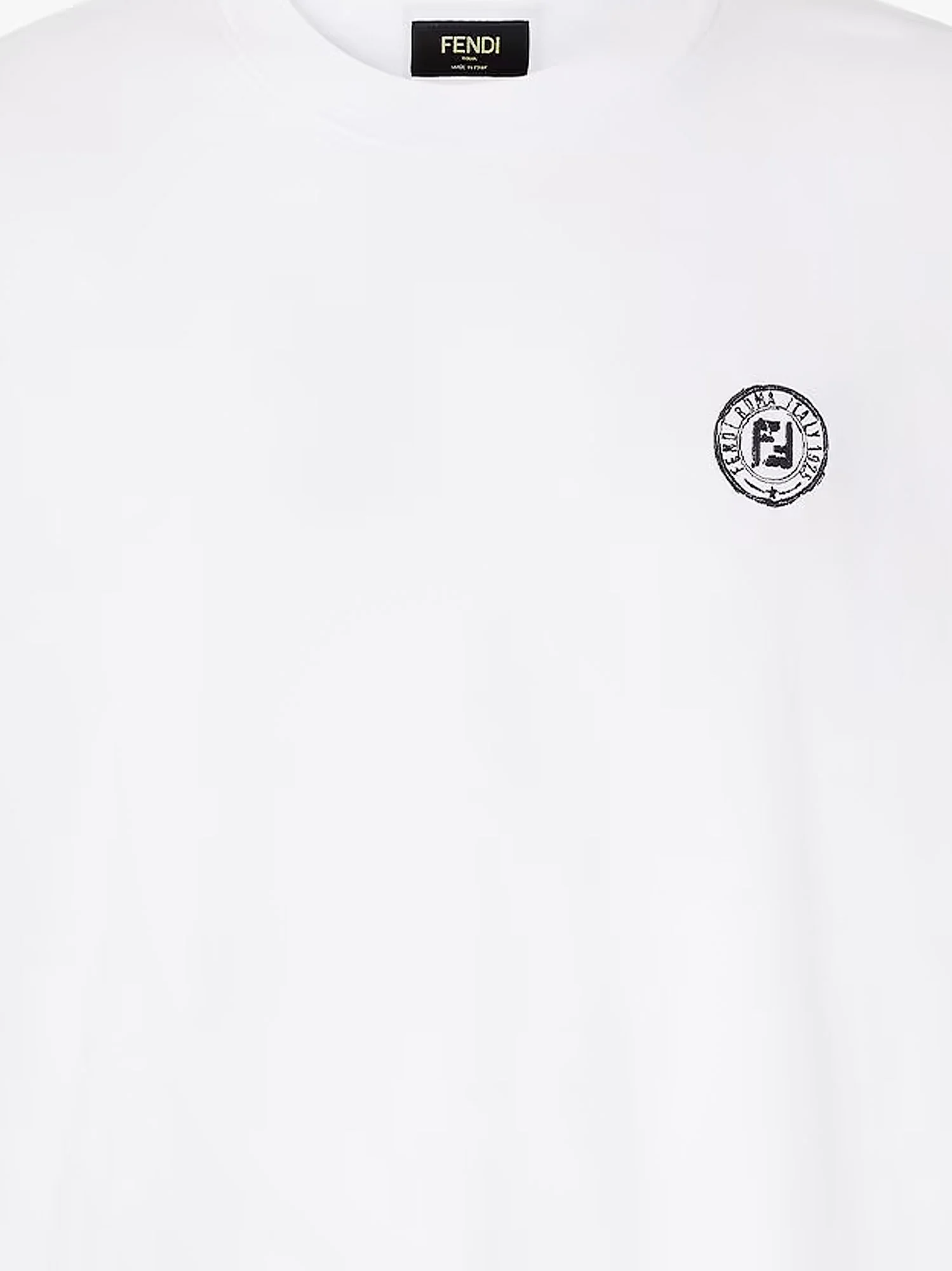 Cotton t-shirt with FF embroidery - Image 3