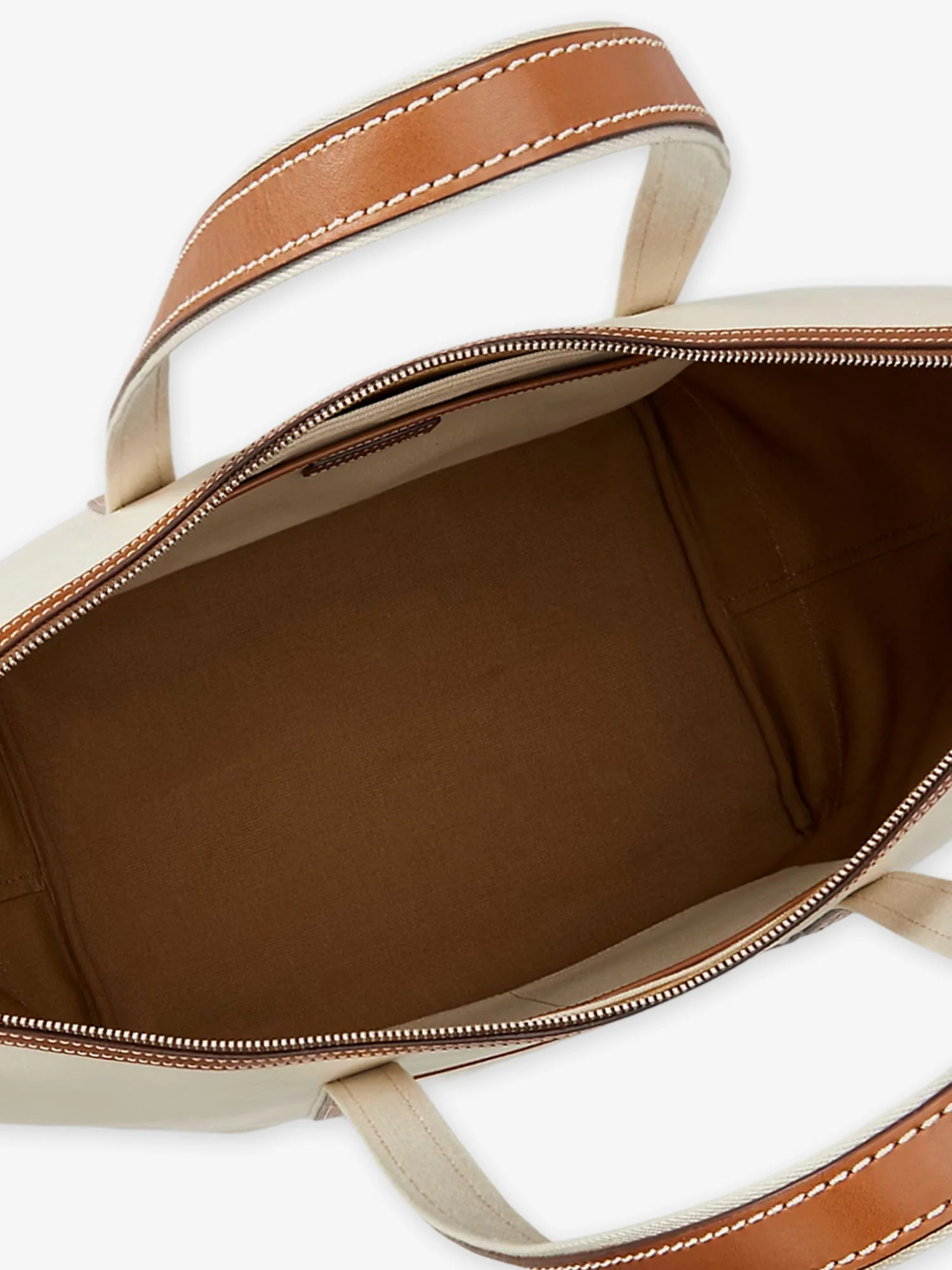 Canvas travel bag with leather profiles - Image 4