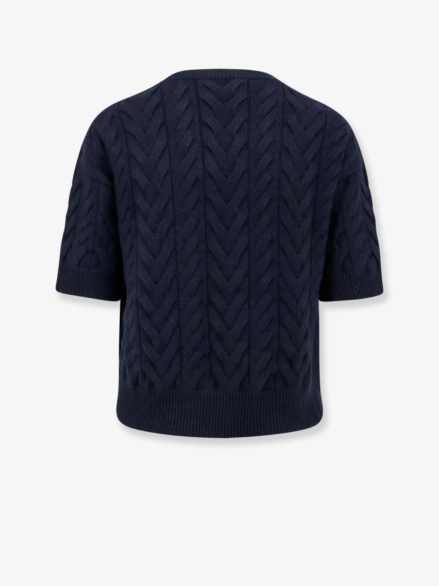 Dominus wool sweater with cable knit - Image 4