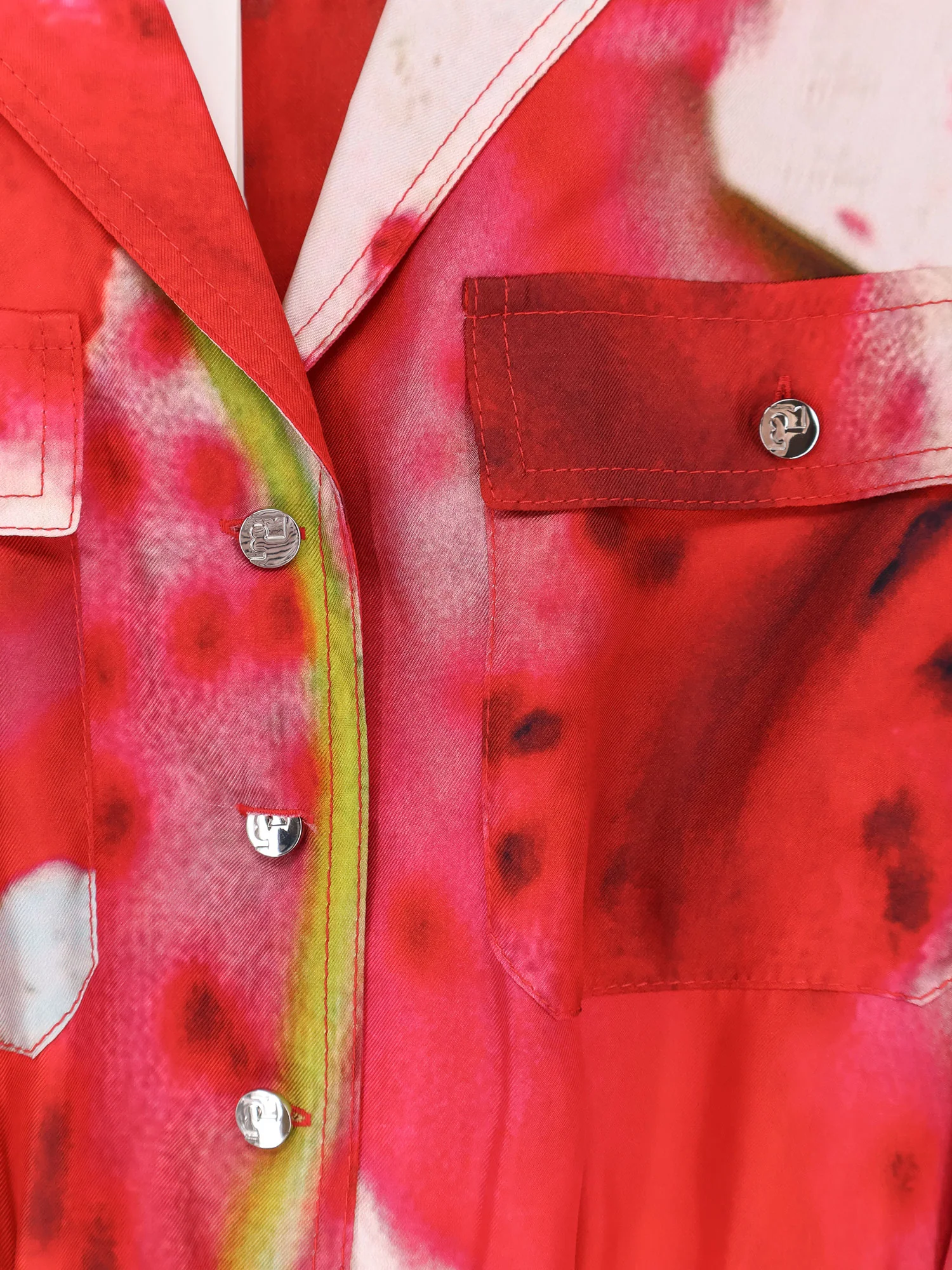 Printed silk chemisier/dress - Image 3