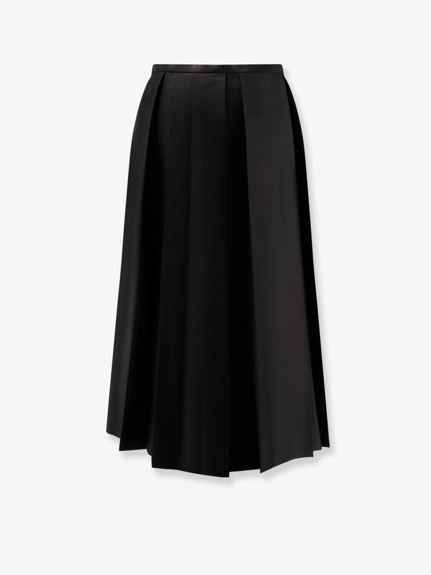 Wool and silk midi dress - Image 4